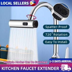 Waterfall Faucet Extender Splash-Proof Kitchen Sink Brass Matibay Tap Nozzle 720° Rotating Gripo Sprayer High Pressure