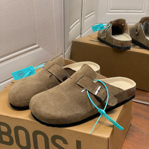 H8 | Brown Comfortable Soft-Soled Thick Elevated Birkens 1/2 Slippers