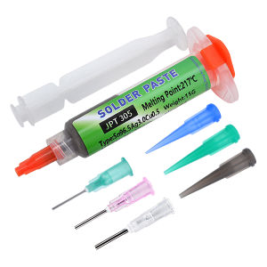 217 ℃   Hàn Thiếc Không Chì Chịu Nhiệt Cao Sn96.5Ag3.0Cu0.5 Độ Dẫn Điện Tăng Cường Dạng Ống Kim Dùng Cho Hàn Linh Kiện Điện Tử