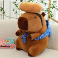 25cm God Thief Capybara Baguette Backpack Plush Toy Funny Stuffed Capybara Stuffed Doll Perfect Birthday Holiday Gift for Kids. 
