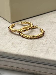 Elegant Pure Silver Rose Earrings Fashionable Hong Kong Style Oolong Tea Era Oil PaintingInspired Delicate Jewelry for Women