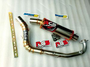 KNALPOT SAMLONG COBRA ORIGINAL RCS DAN DAENG 4 CARBON INLET 38 MM BEAT SCOOPY VARIO MIO DLL.
