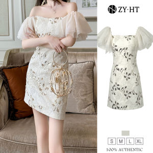 HT EraVogue เดรสผู้หญิง เดรสผ้าเลื่อม เดรสปาดไหล่ เดรสปาร์ตี้ เดรสไซ่ เดรสออกงาน เดรสไปงานแต่ง เดรสเซ็กซี่ เดรสฝรั่งเศส