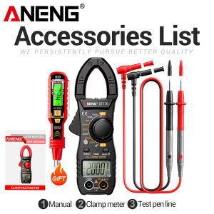 ANENG | ANENG ST170 High-Precision Clamp Meter Set with B20 Non-Contact Electric Pen for AC/DC Current Voltage Neutral Wire Detection