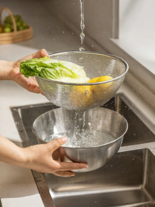 MODERN SWEETHOME | Multifunctional Stainless Steel Draining Basket