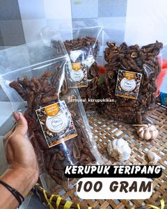 KERUPUK TERIPANG Terung Hitam 250gr Enak Berkhasiat | Khas Sidayu Gresik