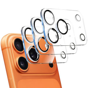NNBILI 3 Miếng Dán Bảo Vệ Camera Sau Full Cover Cho iPhone Pro Max 17 16 15 14 13 12 11 Air - Kính Cường Lực Bảo Vệ Ống Kính Độ Nét Cao