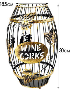 High-End Metal Wine Bottle Stopper Display Stand Creative Wine Yard Display Rack Restaurant Decorations Iron Material 27cm Size