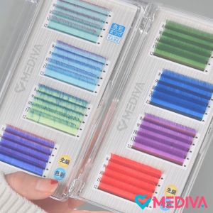 Vibrant Colour Lash Japanese Style Gradient Color Eyelash Tray | Mediva