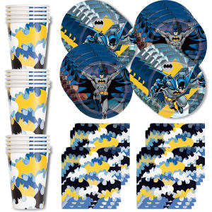 Beast Kingdom | Batman Birthday Party Decorations Paper Plate Cup Tableware Cake Topper Party Supplies Party Favors Gifts Rewards Prizes