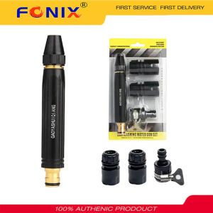 FONIX Spray Nozzle High Pressure WaterGun Adjustable Straight Nozzle High Pressure Sprinkler Connector Hose Sprinkler For Cleaning Car Washer Garden Watering