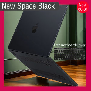 New Space Black Laptop case for 2024 Macbook Air M3 15.3 13 M2 Pro 14.2 13.3 inch Matte Hard case for A2337 A2918 A2338 A2681 Anti Fingerprint Laptop Cover Protector Free keyboard cover