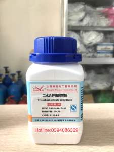 Sodium citrate tribasi Trisodium citrate dihydrate C6H5Na3O7·2H2O chai 500g