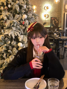 Charming Cherry Bow Hair Accessory Womens Fashionable Hair Clip Photography Prop Sweet Style Hairpin for Straight And Curly Hair