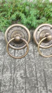 Tarikan Pintu Gebyok Kuningan Antik GBY 076 Antik 2 pcs