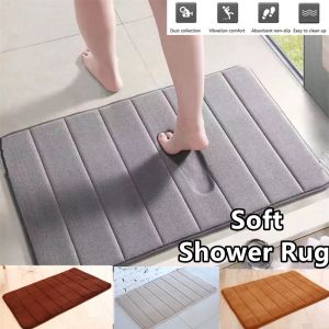 Shower Rug Memory Foam Absorbent Soft Mat Bathroom Bedroom Non-slip Foam Doormat Cot Decor