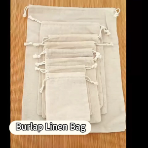 10PCS Burlap Bags Organizer Gift Bag Jute Bag Reusable Jewelry coffee gift organizer Linen Bag