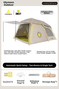 Olymmons | Quick Automatic Water-resistant Tent for Overnight Camping