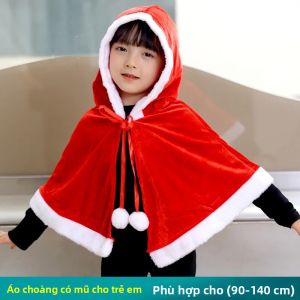 Bộ Trang Phục Cosplay Nhân Vật Anime Dệt Kim Polyester Khăn Choàng Cổ Đỏ Truyền Thống Giáng Sinh Có Mũ Và Mũ Trùm Đầu Dành Cho Nữ