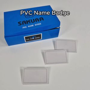 [SG Stock] 【50pc】 Kenko Name Badge | PVC Name Badge | With Clip | Clear ID Card Holder