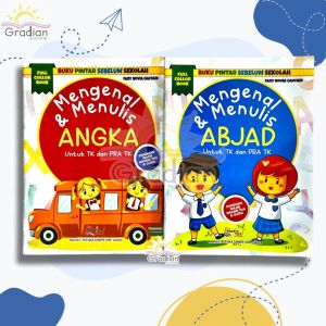 Buku Belajar Anak Mengenal & Menulis Huruf ABJAD dan ANGKA [ full color ]
