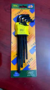 Bộ lục giác bi hệ mét gồm 9 - HÀNG CÔNG TY GS