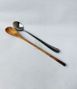 Sendok Teh Panjang Bahan Kayu Jati Finishing Natural Food Grade