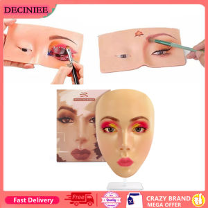 DECINIEE 5DTattoo Eyebrow Reusable Makeup Board Full Face Eyebrow Tattoo Practice Skin Eye Makeup Training Skin Silicone Practice