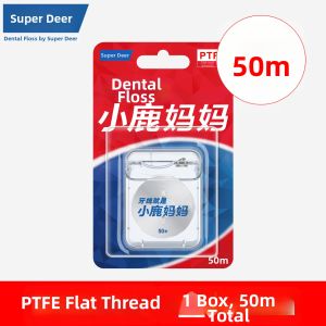SUPER DEER | Mint Flavor Ultra Fine PTFE Flat Dental Floss