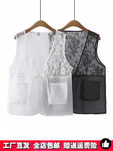 Áo Vest Ren Cỡ Lớn Cổ Chữ V Áo Lót Nhiều Lớp Mùa Hè 2024 Áo Vest Nữ Dáng Rộng Thoải Mái Màu Trơn Không Tay