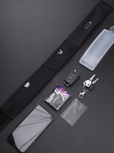 MATEYOYO Outdoor Running Multi functional Surrounding Ultra thin Invisible Fit Waterproof Sports Waist Pack Jogging Belt Fanny Pack for Workouts Sports Outdoor