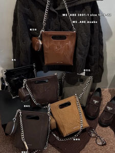 Casual Chic Folded Crossbody Single Shoulder Handbag Versatile Spring 2025 MSAER Masaha Aiber New Fashion Bag Leather Purse