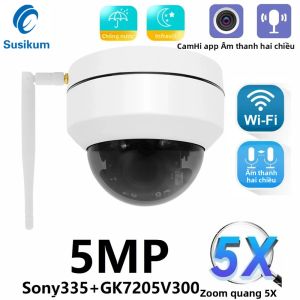 Camera IP Wifi PTZ 5MP Với Zoom Quang Học 5X Ngoài Trời Wi-Fi An Ninh Camera Quan Sát Giám Sát Camera Speed ​​Dome Điều Khiển Ứng Dụng Camhi