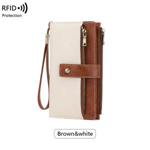 MLZH | RFID Block Women Wallet Multi Card Slots 3 Folds