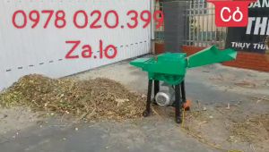 Máy băm cây ngô cây cỏ voi khô có độ ẩm 17% năng suất băm được 200 (Kg/giờ)