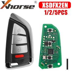 XHORSE XSDFX2EN Small Knife Style 4 Buttons XS Series Universal Smart Key English Version 1/2/5PCS/Lot