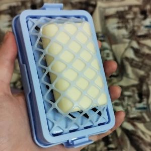 Portable Elastic Mesh Soap Bubble Box Better Scrubbing Easy Bubble Maker Bathroom Supplies Household Soap Tray Organizer