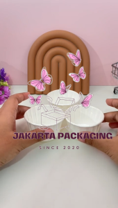 Wadah Kue Kertas Putih Minimalis UK 5X5X4CM MIN.4PCS– Cup Kue Ukuran Kecil Jakartapackaging