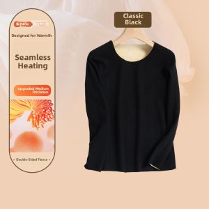 Womens Thermal Fleece Lined Slim Fit Thickened Autumn Pants Underwear Set Ultra Soft Warm Base Layer Shirt for Winter