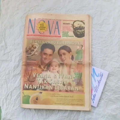 koran tabloid mingguan berita wanita NOVA cover VENNA MELINDA dan IVAN FADILLA jadul lama lawas