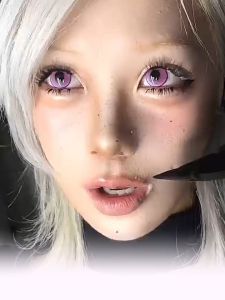 Doya 1 PAIR / 2 PCS Half Year Series Korean Anime Soft Contact Lens Doll Eyes Super Vibrant Lenses