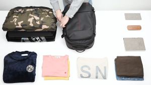 กระเป๋าเป้ กระเป๋าเป้สะพายหลังแบบขยายได้ กระเป๋าเดินทางแล็ปท็อป Outdoor Bag กระเป๋าสำหรับธุรกิจ กันน้ำ ระบบล็อค TSA ใส่แล็ปท็อป 17.3 นิ้วได้