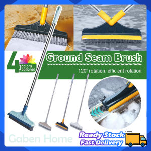 Floor Seam Brush V-Shape Long Handle Rotatable Bathroom Seam Gap Floor Cleaning Brush Toilet Corner Scraper Broom Glass Wiper Floor Seam Brush | Gaben Home