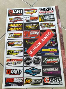 Stiker Sound | Stiker 1 Lembar | Stiker Pack Ukuran 31cmx47cm