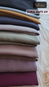 Kualitas Tinggi Kain Abaya ZURA ANTI UV BAHAN BAJU GAMIS SYARI Harga PER SETENGAH METER dengan MINIMAL PEMBELIAN 1 METER