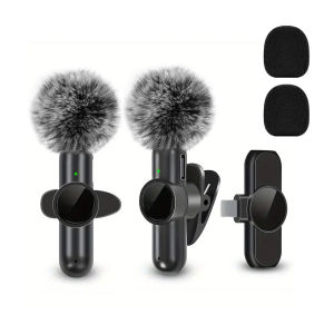 K61 Wireless lavalier microphone mini microphone suitable for mobile live streaming video recording and recording