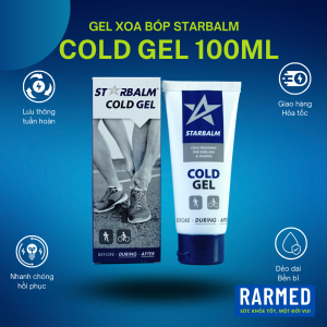 Gel xoa bóp làm lạnh STARBALM COLD GEL 100ml - During & After giảm đau chống bầm tím nhanh hồi phục