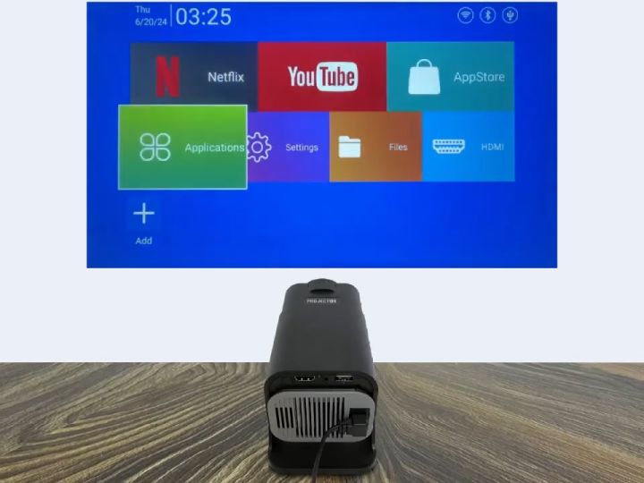 Máy chiếu mini HY320mini/HY320 Full HD 4K WiFi Bluetooth Android11.0 Tự ...