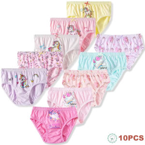 5/10 Pcs Girls Panties Cute Unicorn Cartoon Rainbow Cotton Underwear High Quality Soft Children Underpants Soft Girls Briefs