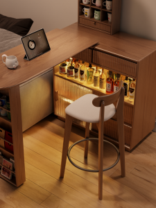 DONGMU | Household Real Wood Bar Stool